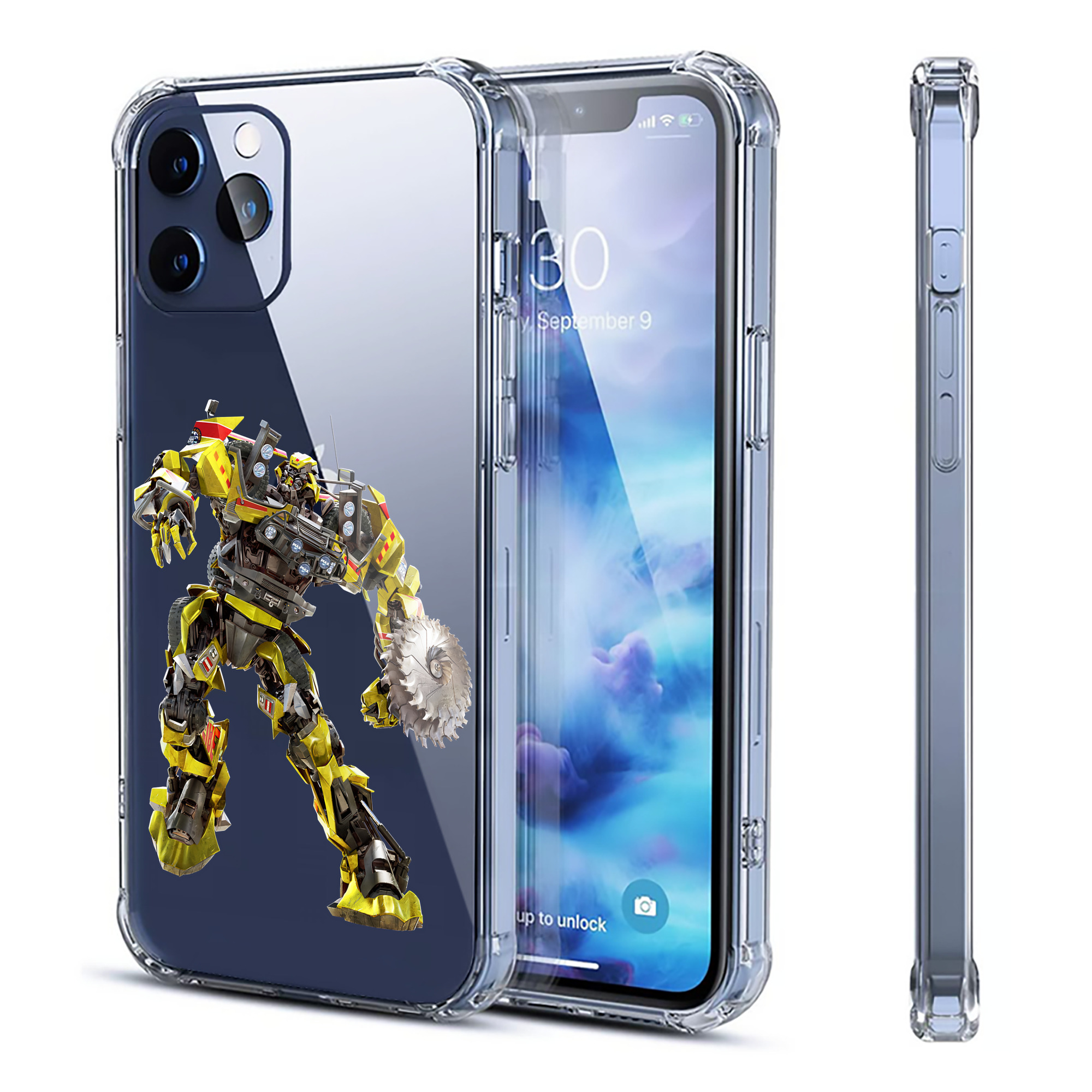 （画像用） Transformers トランスフォーマー 【iPhone 12シリーズ対応】透明スマホケース（クリアソフトケース）